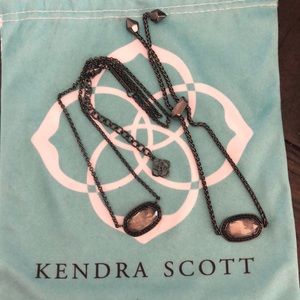 Gunmetal Kendra Scott Necklace & Matching Bracelet
